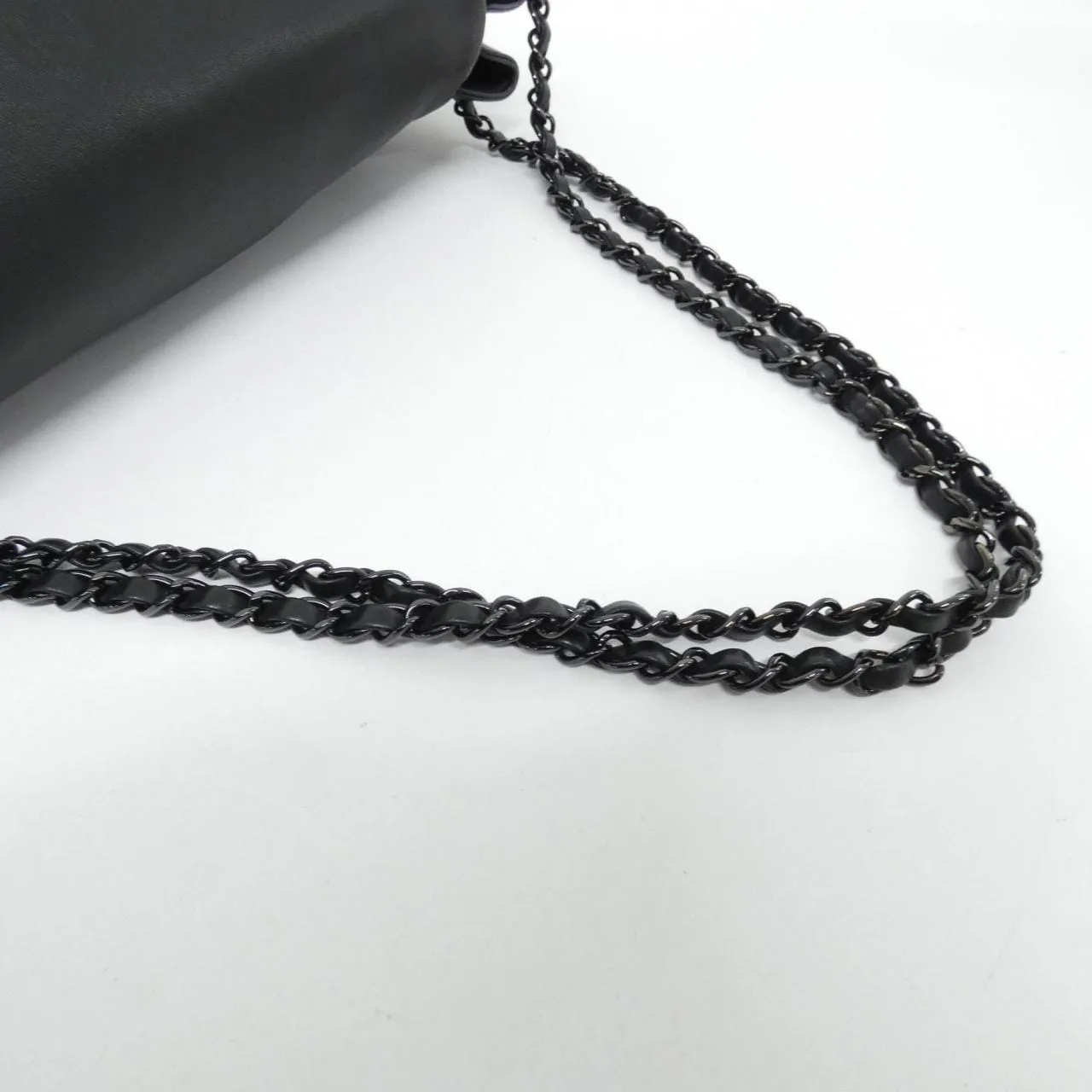 CHANEL 35874 Shoulder Lambskin Black Lambskin Rank A - Thumbnail 8