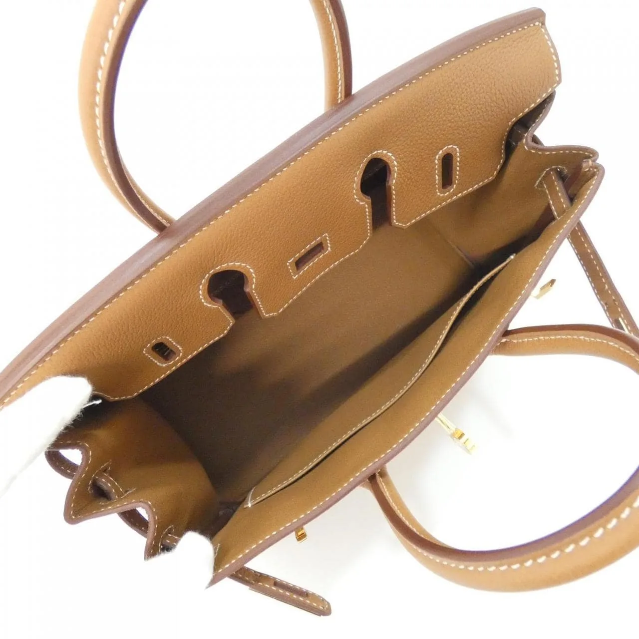 HERMES Birkin 041344CC Handbag Togo Gold Togo Leather Unused - Thumbnail 6