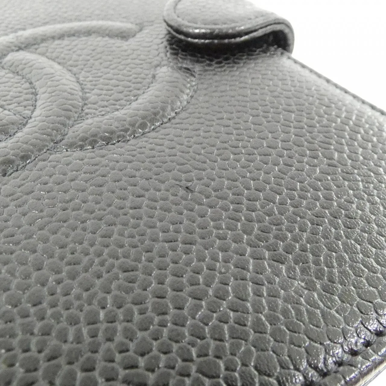 CHANEL 13505 Wallet Grained Calfskin