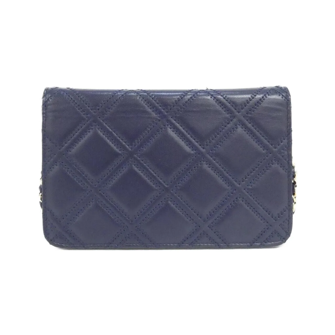 CHANEL 82705 Wallet Lambskin Navy Lambskin Rank A - Thumbnail 2