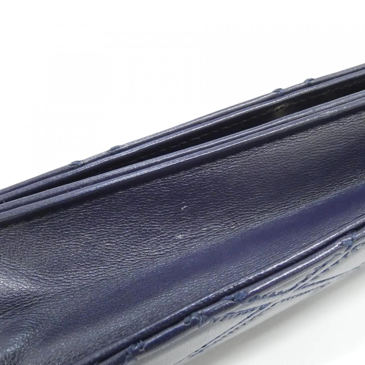 CHANEL 82705 Wallet Lambskin Navy Lambskin Rank A - Thumbnail 3