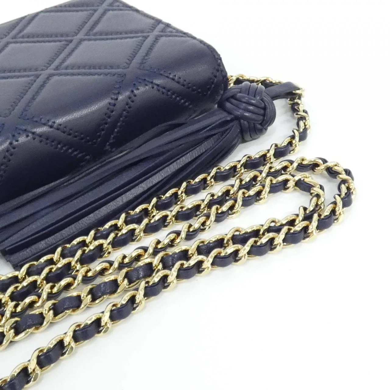 CHANEL 82705 Wallet Lambskin Navy Lambskin Rank A - Thumbnail 7
