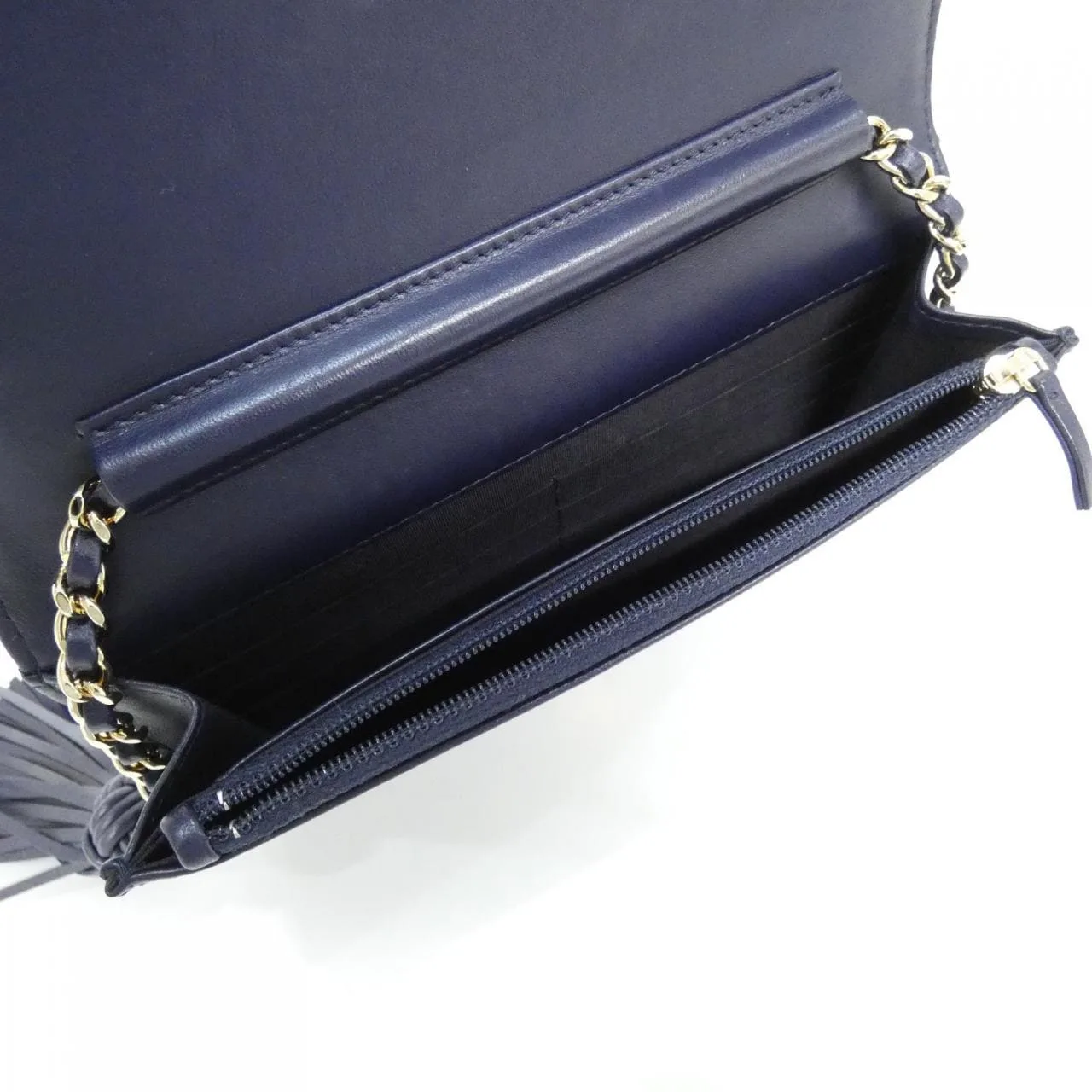 CHANEL 82705 Wallet Lambskin Navy Lambskin Rank A - Thumbnail 10