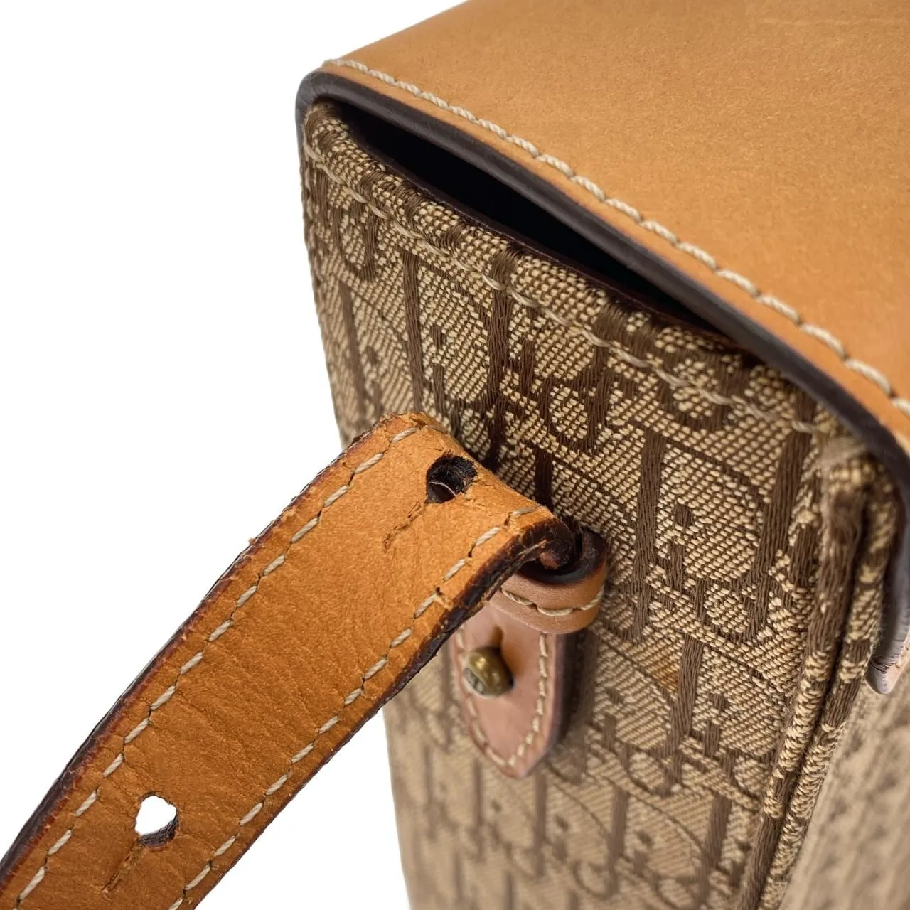 DIOR Shoulder Canvas 米色 帆布 中古品B - 縮圖 4