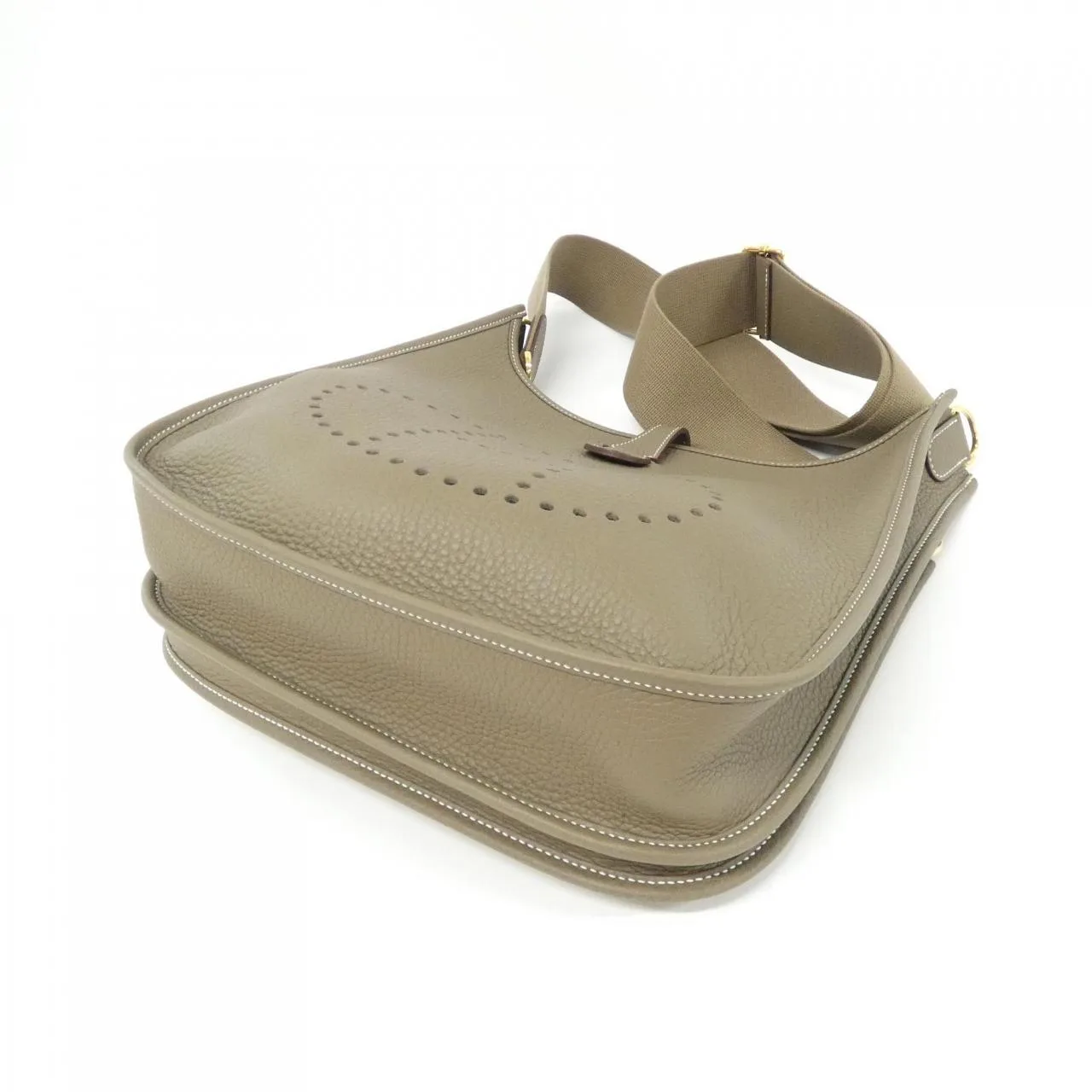 HERMES Evelyne 056277CC Shoulder Clemence Etoupe Clemence Leather Unused - Thumbnail 3