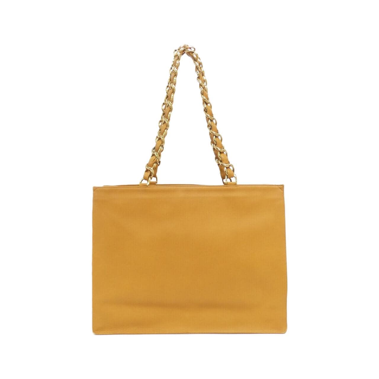 CHANEL Handbag Lambskin 橙色 羊皮 中古品A - 縮圖 2