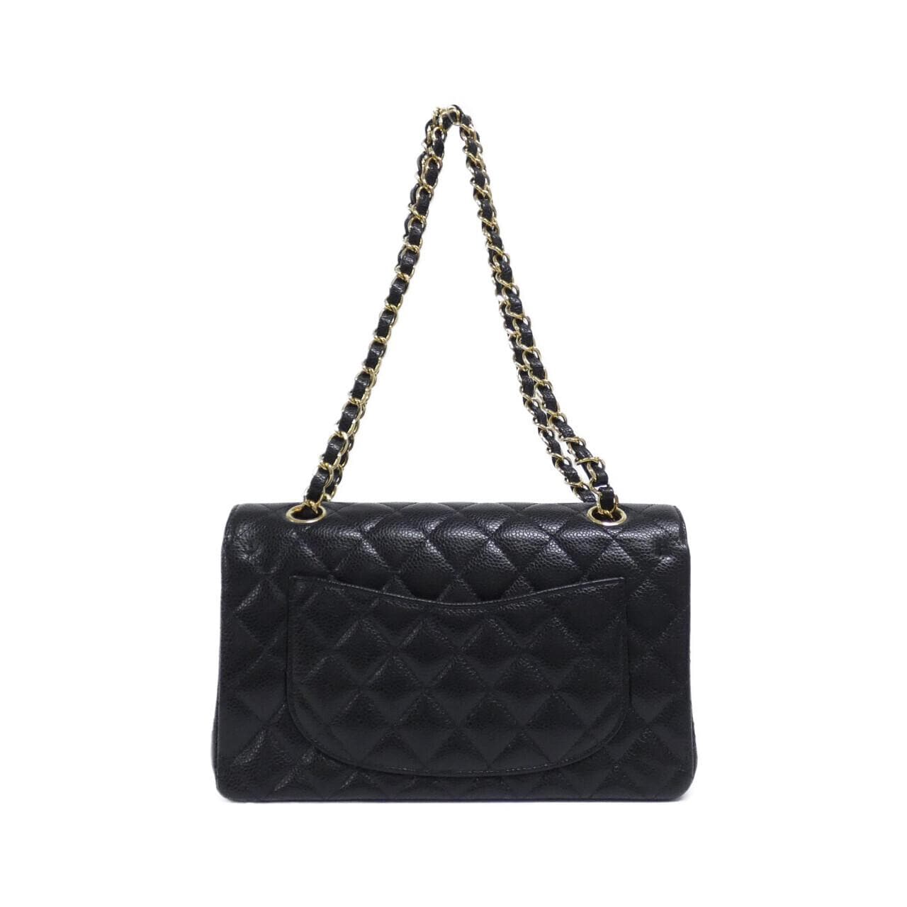 CHANEL Matelasse 1113 Shoulder Grained Calfskin Black Grained Calfskin - Thumbnail 2