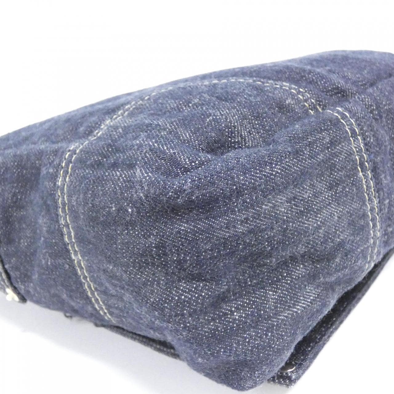 CHANEL 31987 Shoulder Denim Blue Denim - Thumbnail 4