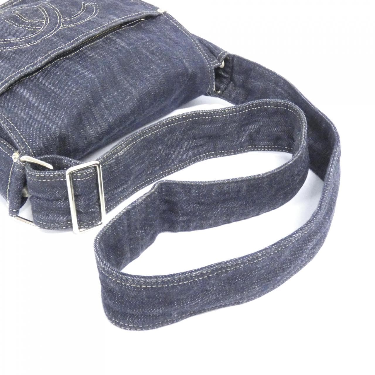 CHANEL 31987 Shoulder Denim Blue Denim - Thumbnail 5