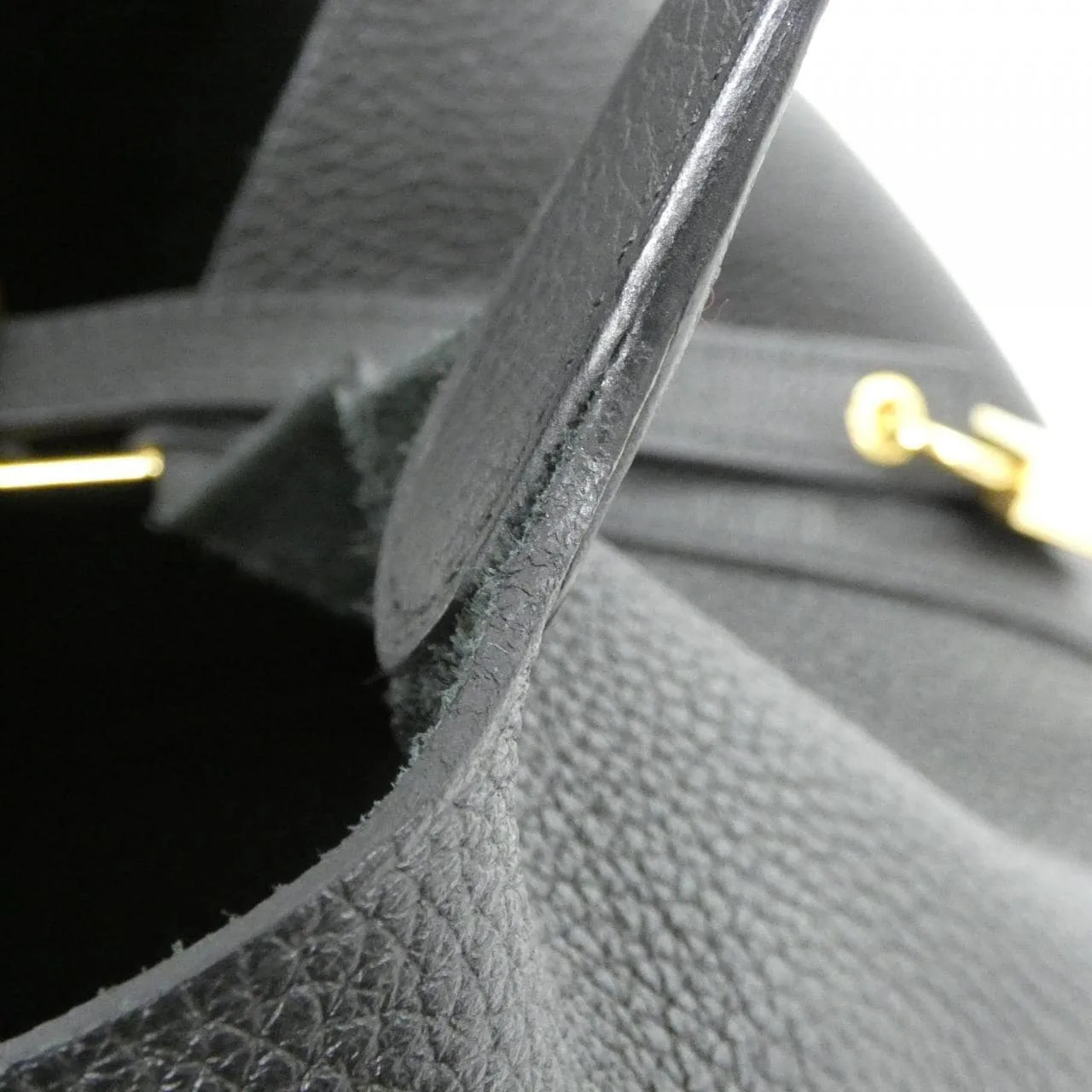 HERMES Picotin 060991CC Handbag Clemence Black Clemence Leather Rank A - Thumbnail 4