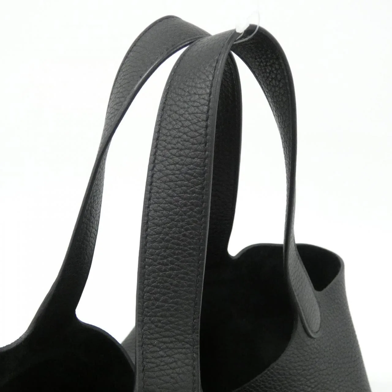HERMES Picotin 060991CC Handbag Clemence Black Clemence Leather Rank A - Thumbnail 5