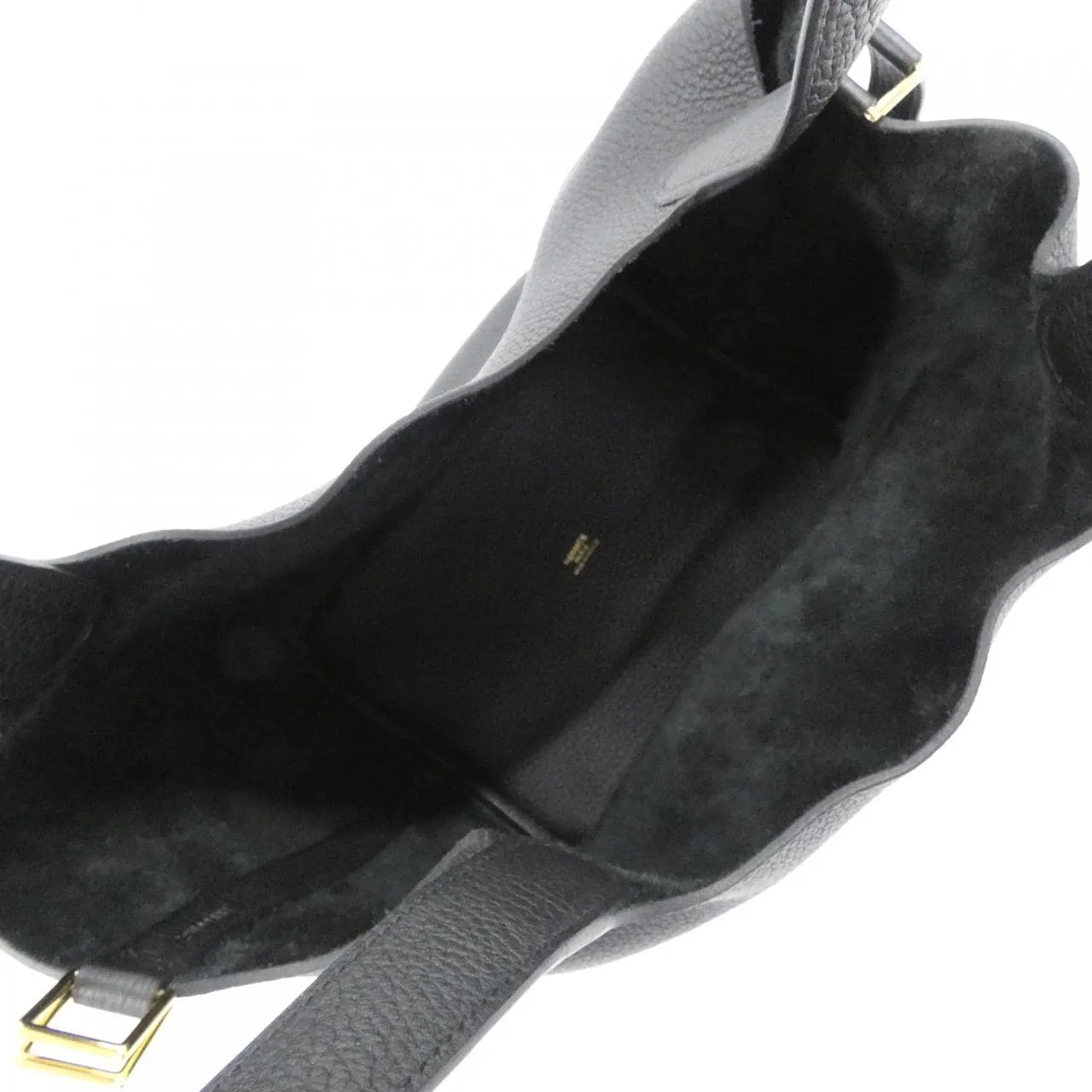 HERMES Picotin 060991CC Handbag Clemence Black Clemence Leather Rank A - Thumbnail 6