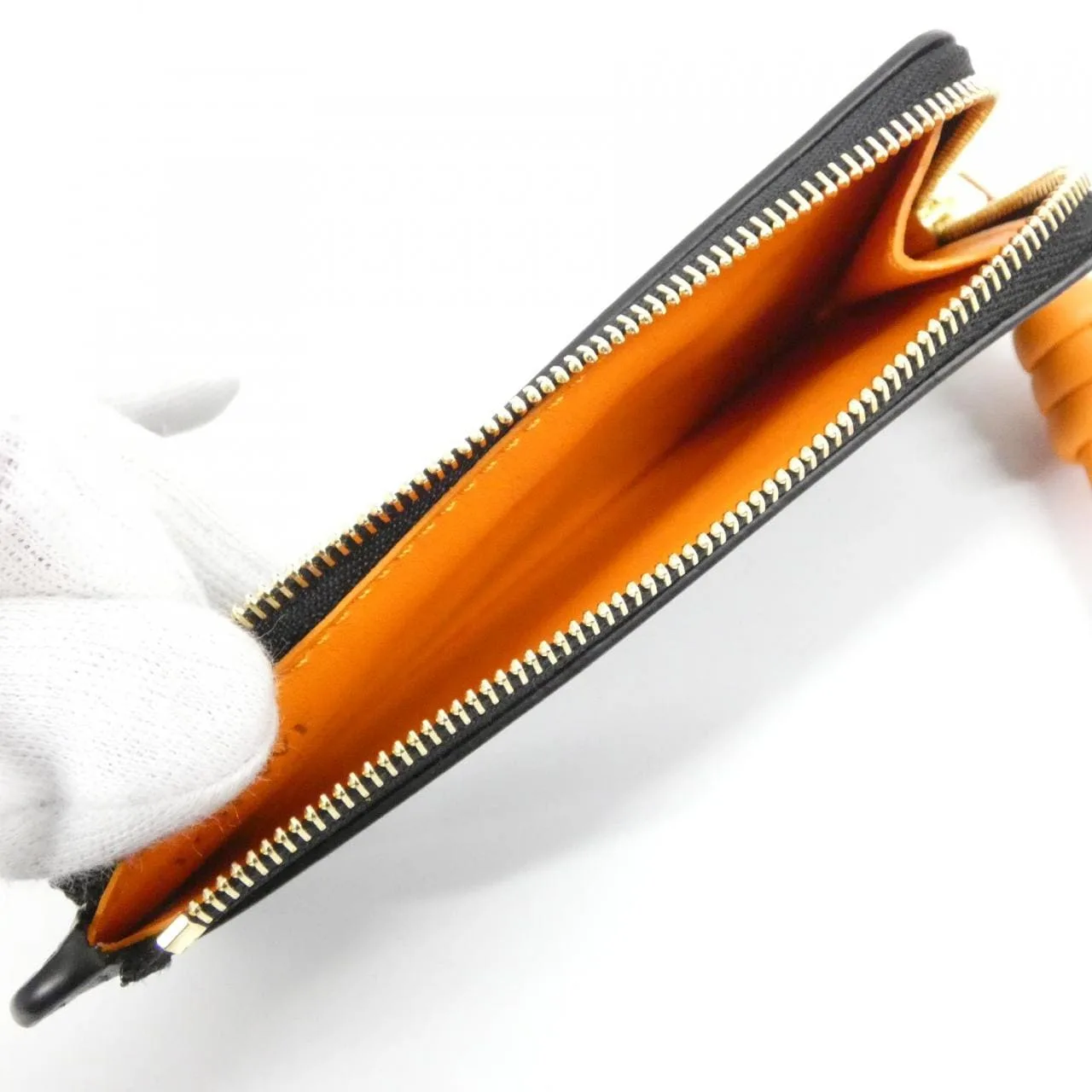 LOEWE CEM1Z40X02 Coin Case 黑色 中古品A - 縮圖 8