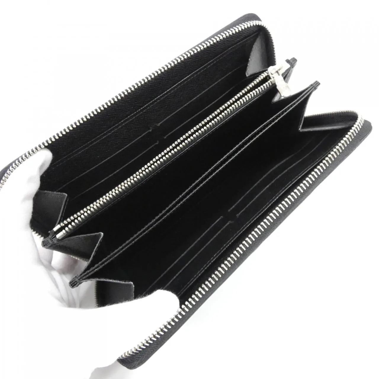 LOUIS VUITTON M60072 Wallet Epi 黑色 Epi 中古品A - 縮圖 7