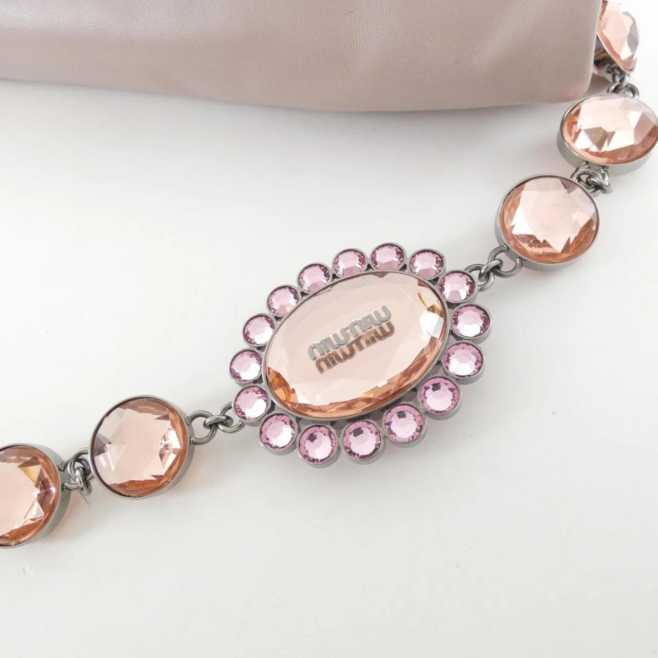 MIU MIU RP0199 Handbag Leather 粉色 皮革 中古品B - 縮圖 6