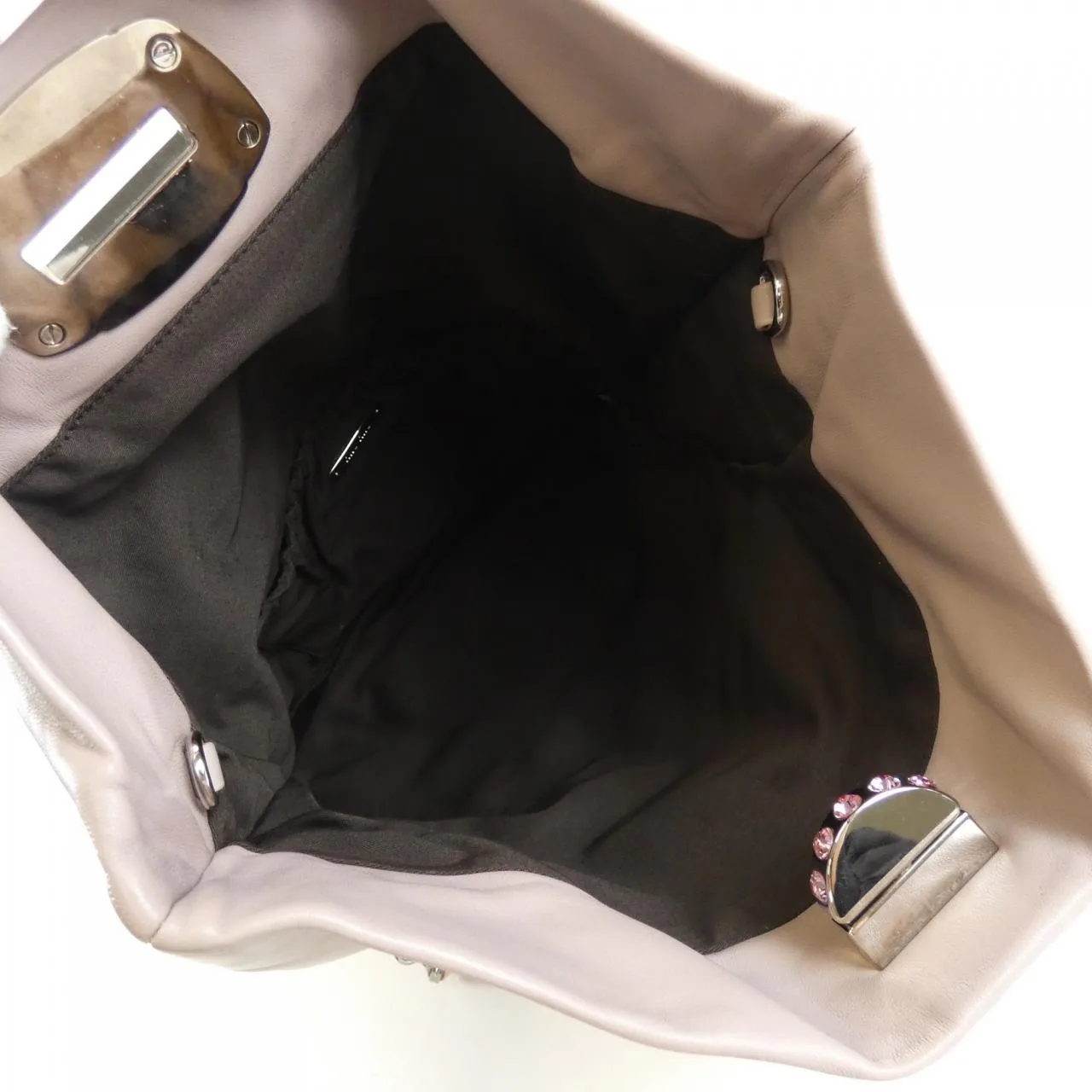 MIU MIU RP0199 Handbag Leather 粉色 皮革 中古品B - 縮圖 8