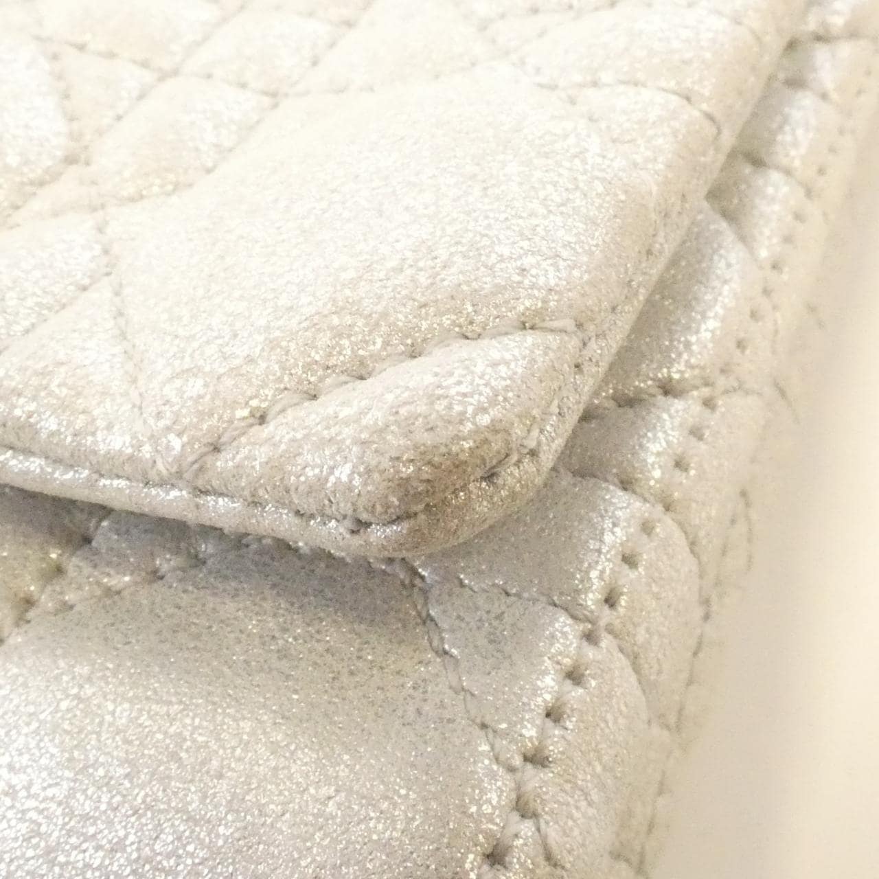 DIOR Lady Dior Bag Leather 銀色 皮革 - 縮圖 5