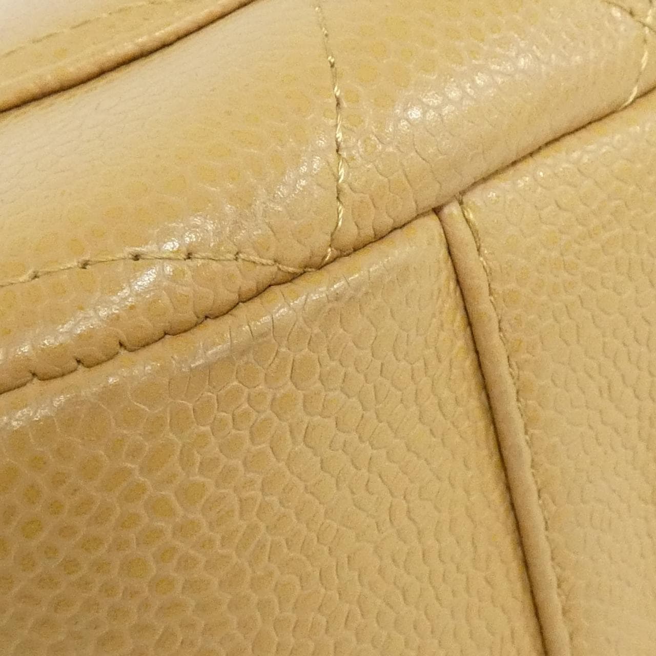 CHANEL Matelasse 20993 Shoulder Grained Calfskin Beige Grained Calfskin - Thumbnail 3