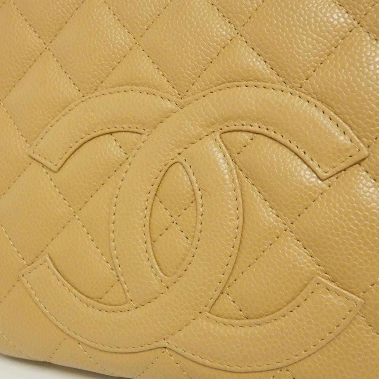 CHANEL Matelasse 20993 Shoulder Grained Calfskin Beige Grained Calfskin - Thumbnail 4