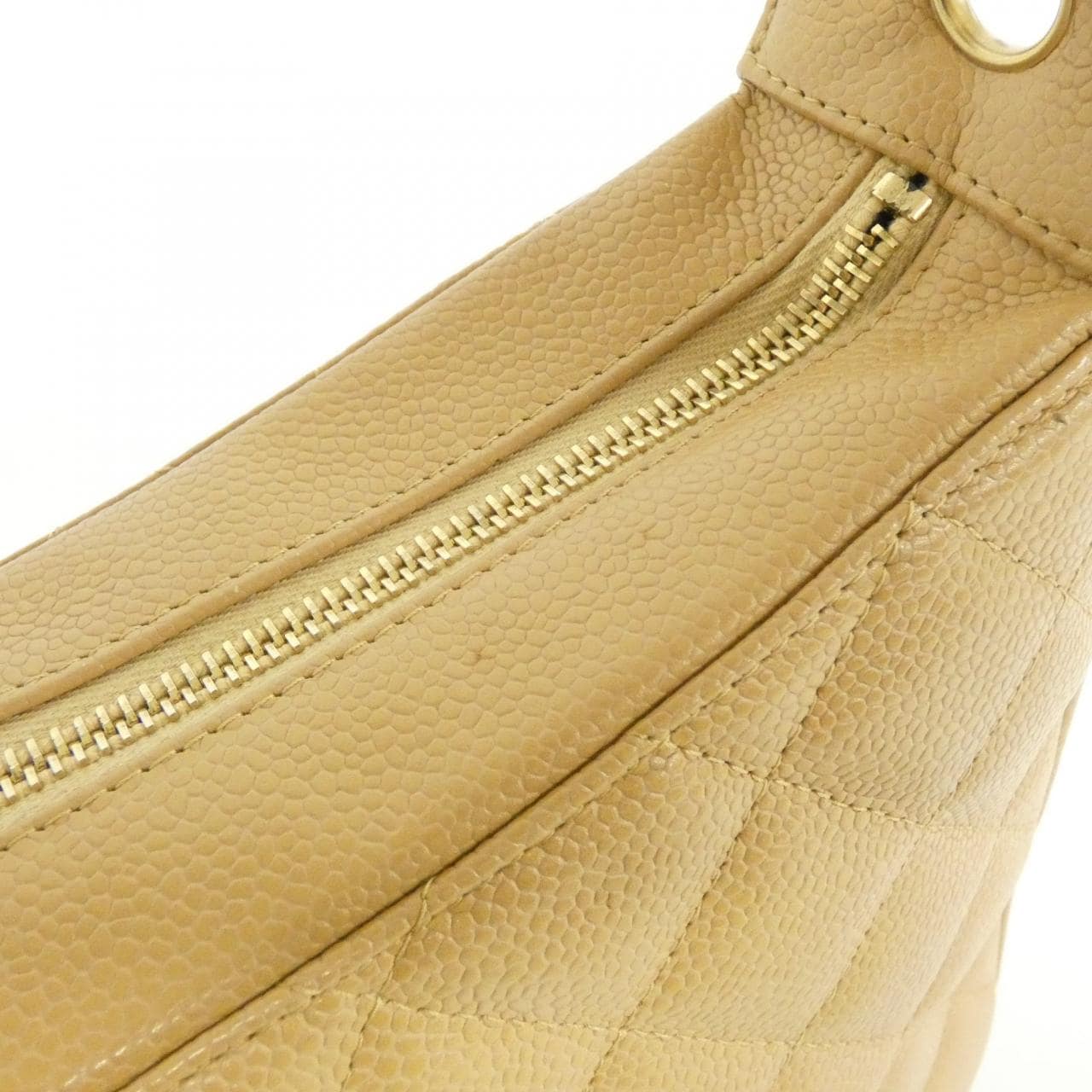 CHANEL Matelasse 20993 Shoulder Grained Calfskin Beige Grained Calfskin - Thumbnail 5