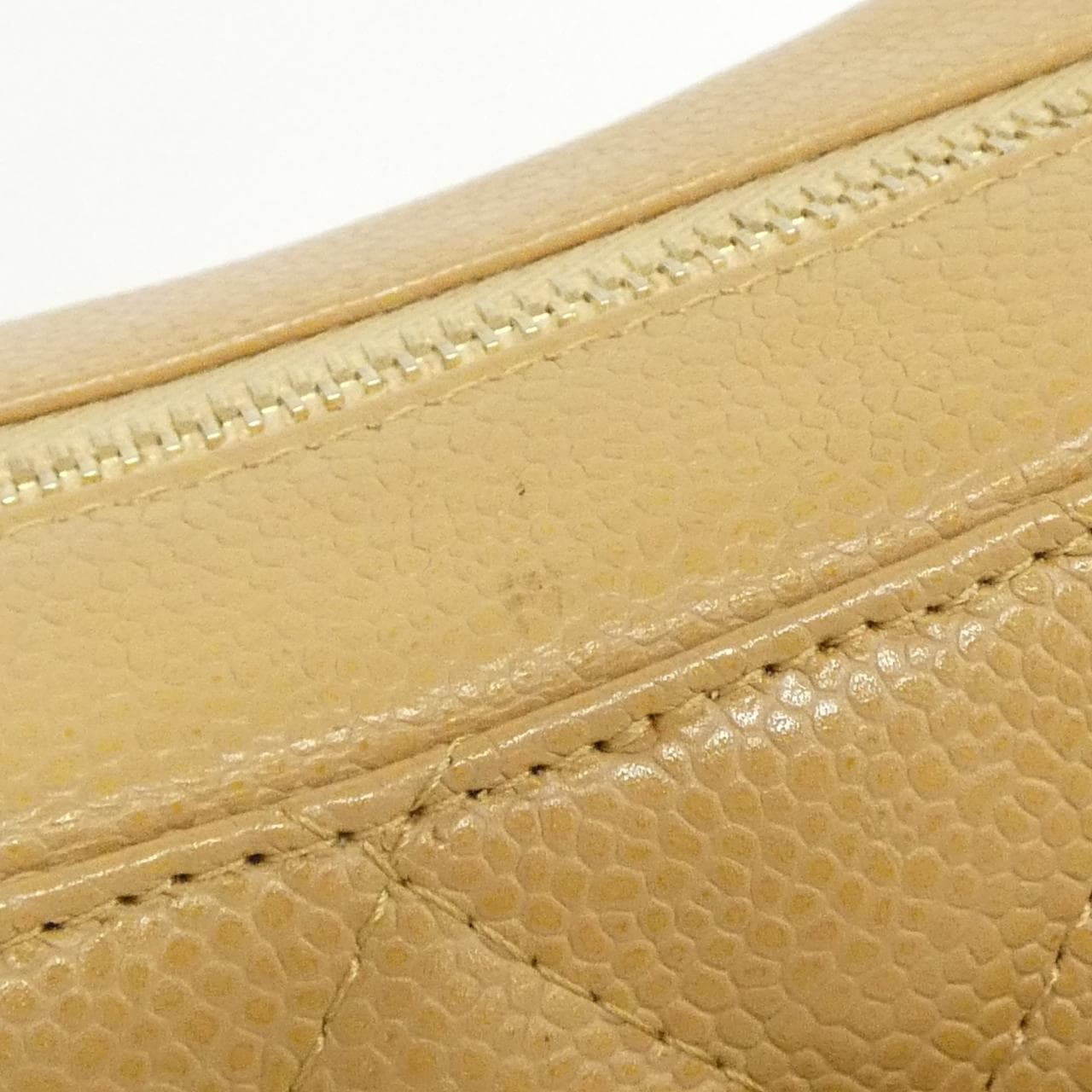 CHANEL Matelasse 20993 Shoulder Grained Calfskin Beige Grained Calfskin - Thumbnail 7