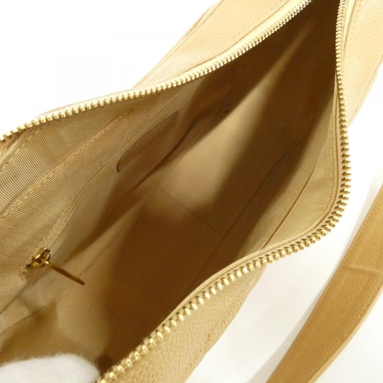 CHANEL Matelasse 20993 Shoulder Grained Calfskin Beige Grained Calfskin - Thumbnail 9