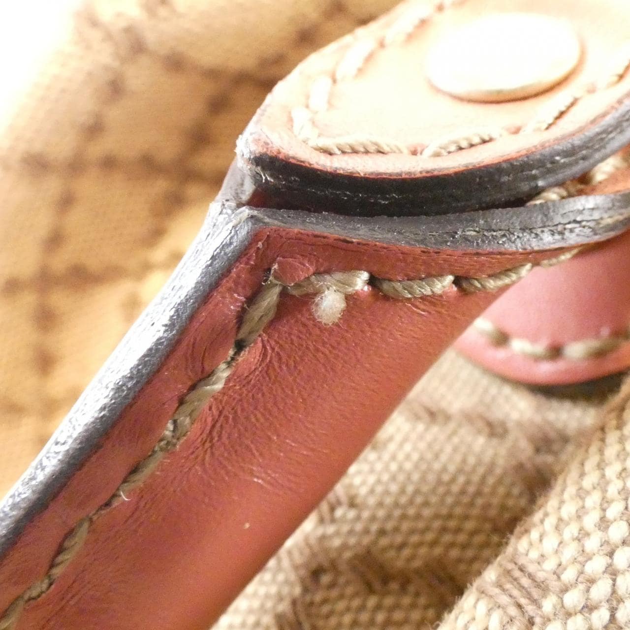 GUCCI Sukey 247902 FAGEG Bag Canvas Beige Canvas Rank B - Thumbnail 5