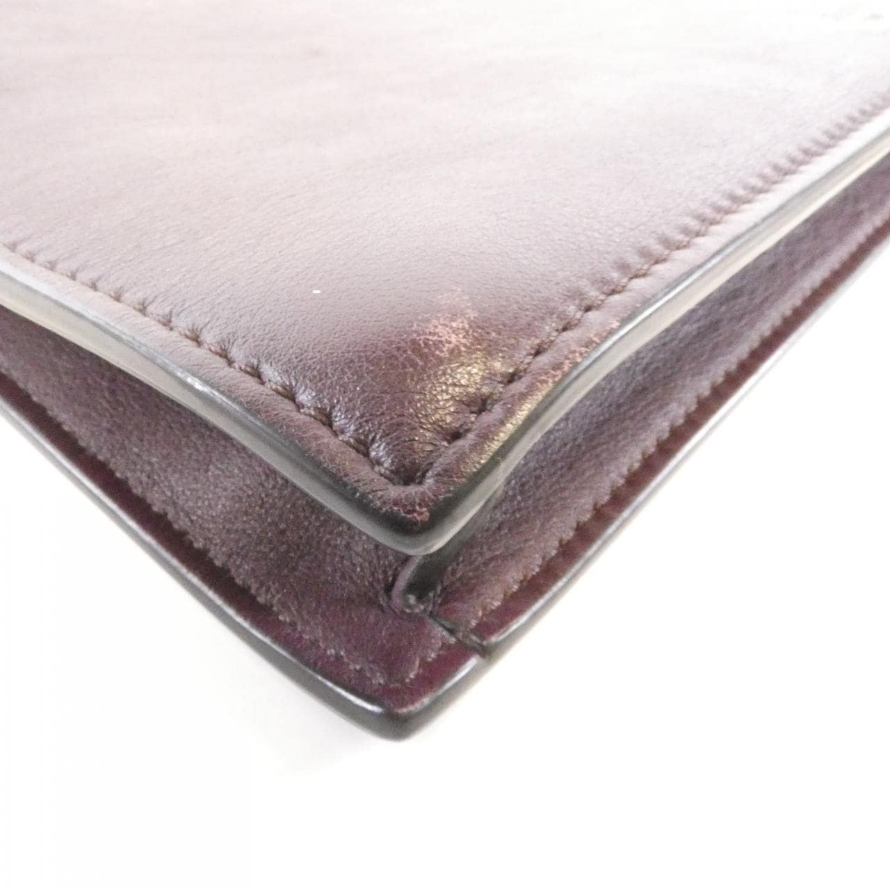 CELINE 181053ASG(28BX) Shoulder Bag Leather Bordeaux Leather - Thumbnail 3