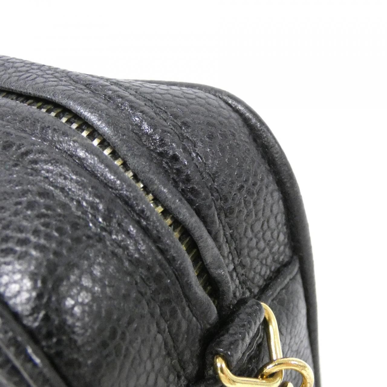 CHANEL Shoulder Bag Caviar Leather 黑色 Caviar Leather 中古品A - 縮圖 4