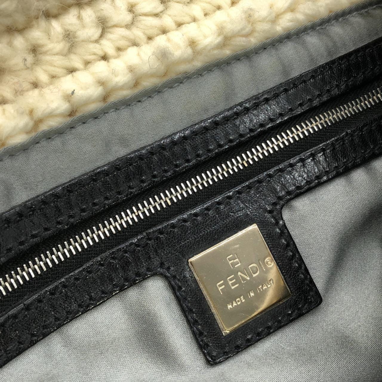 FENDI Baguette 16060 Shoulder Bag 黑色 中古品A - 縮圖 9