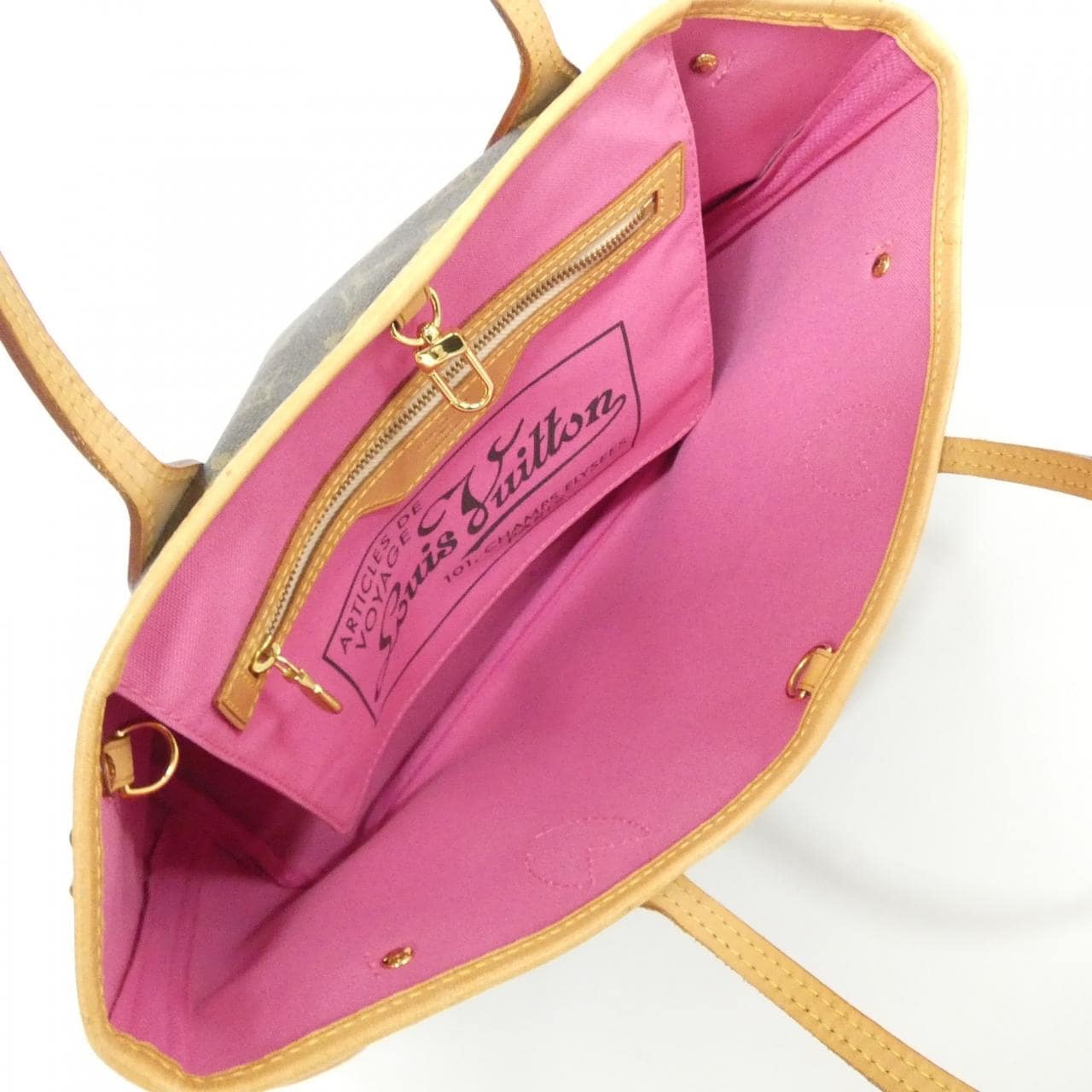 LOUIS VUITTON Neverfull M95559 Bag Monogram 黑色 Monogram 中古品A - 縮圖 8