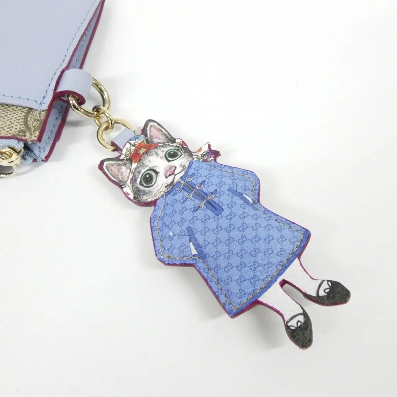 GUCCI 847916 FAE84 Coin Case Canvas 黑色 帆布 中古品A - 縮圖 6