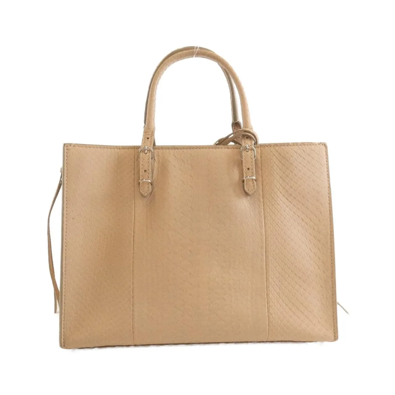 BALENCIAGA 370926 Handbag Python Black Python - Thumbnail 2