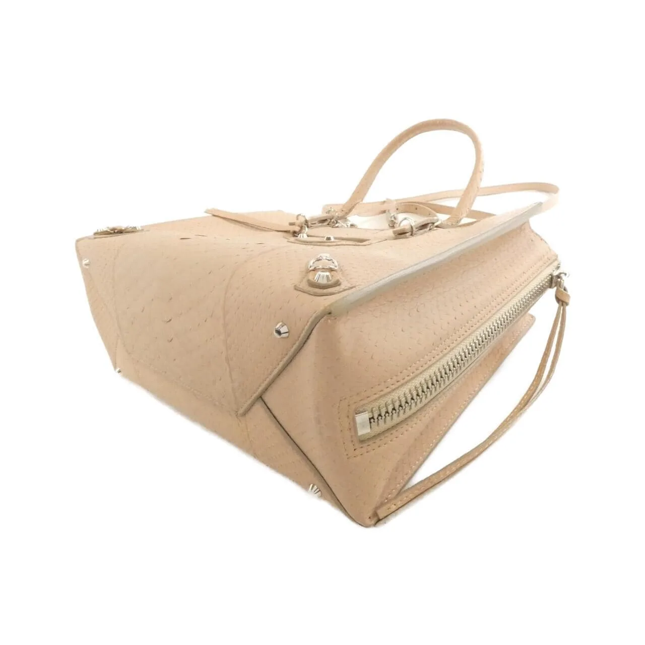 BALENCIAGA 370926 Handbag Python Black Python - Thumbnail 3