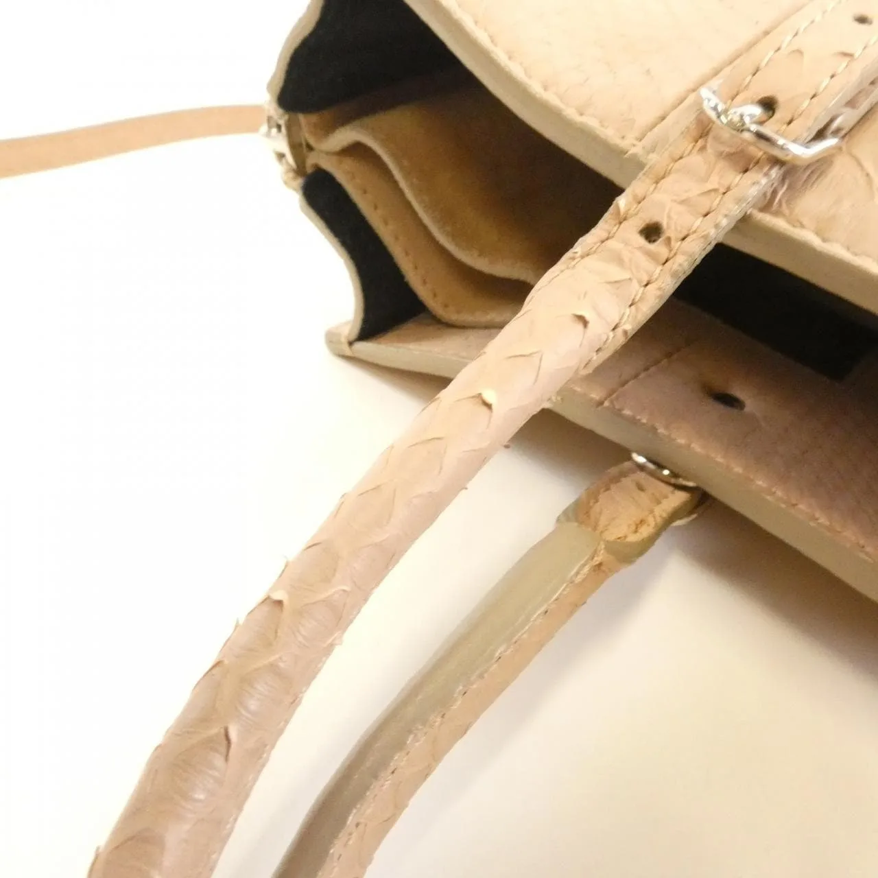 BALENCIAGA 370926 Handbag Python Black Python - Thumbnail 7