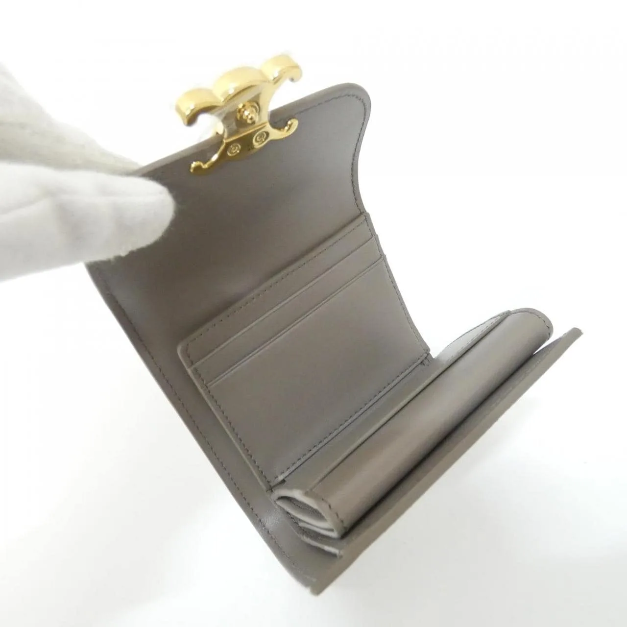 CELINE 10D783DPV Wallet 黑色 中古品A - 縮圖 5