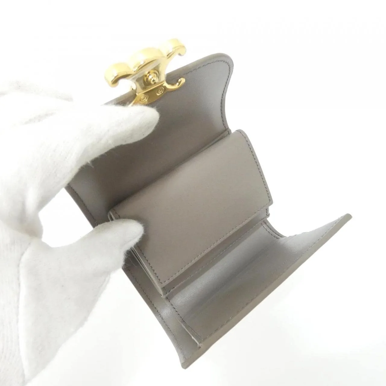 CELINE 10D783DPV Wallet 黑色 中古品A - 縮圖 6