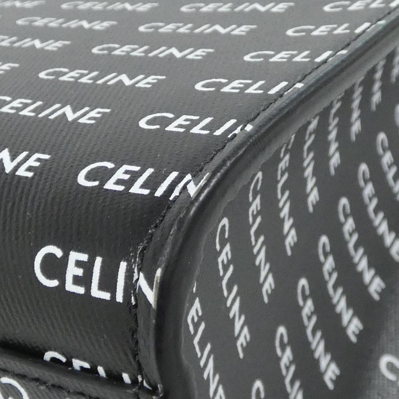 CELINE Cabas 191542DT2 Bag Canvas 黑色 帆布 中古品A - 縮圖 2