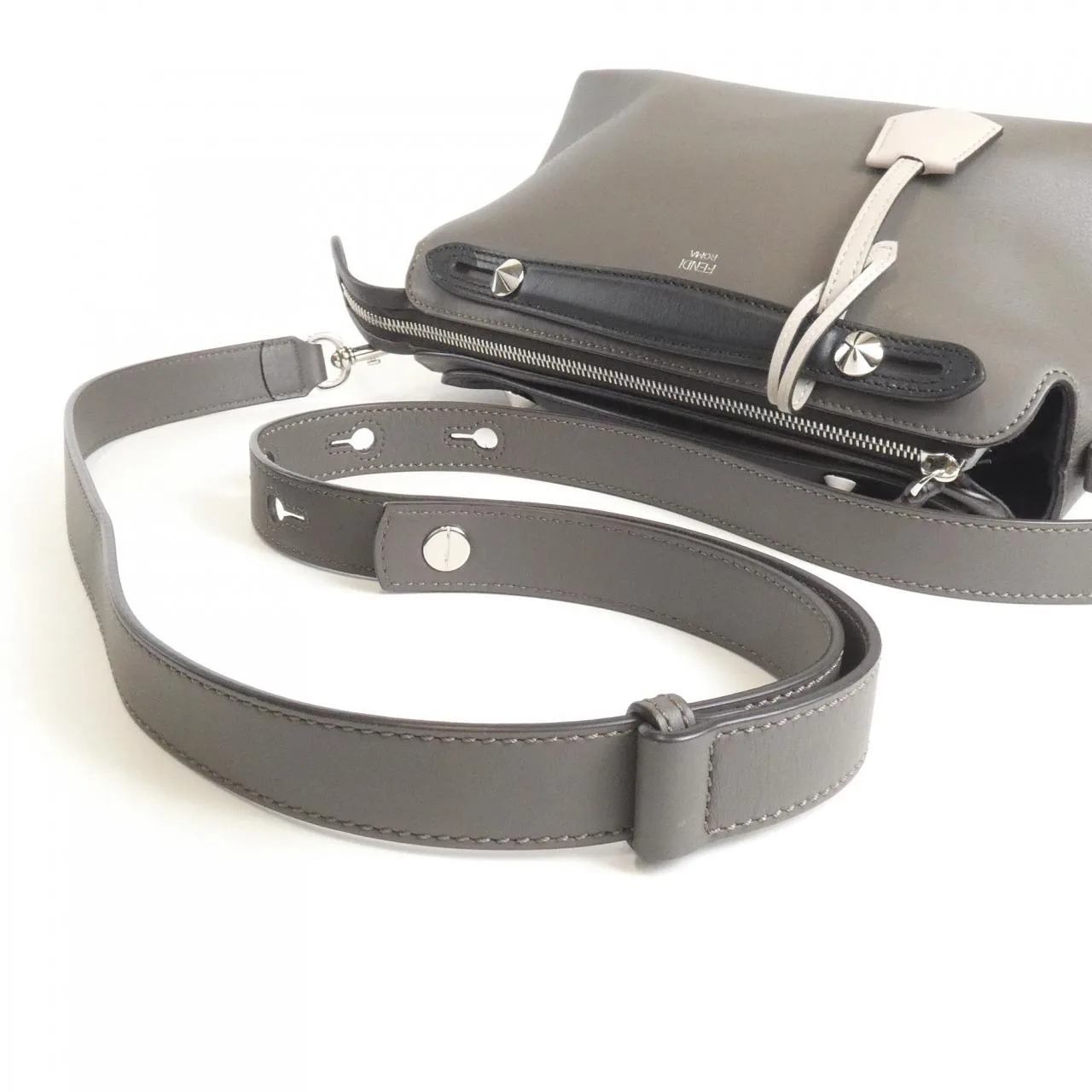 FENDI By The Way 8BL146 5QJ Handbag Black Rank A - Thumbnail 4