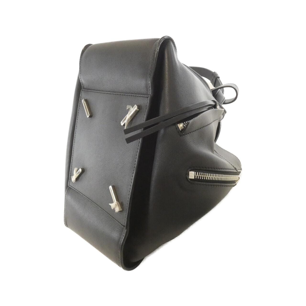 LOEWE Hammock 387 30 N60 Shoulder Bag 黑色 - 縮圖 3