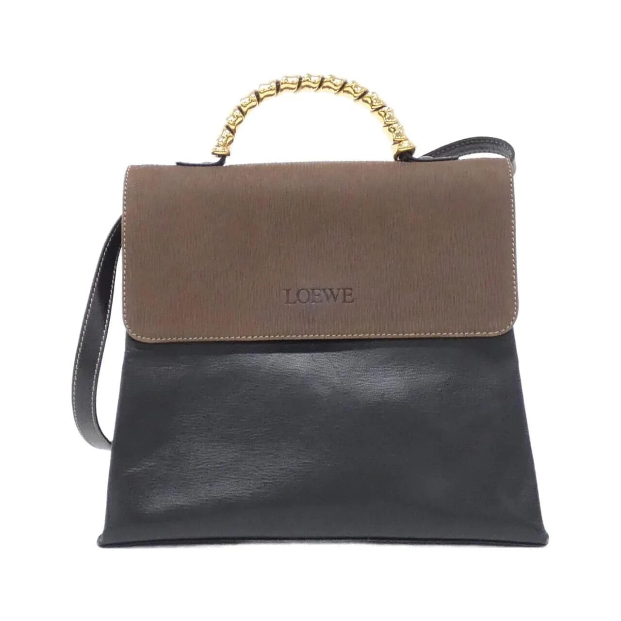 LOEWE 13 76 80 Handbag Leather Black