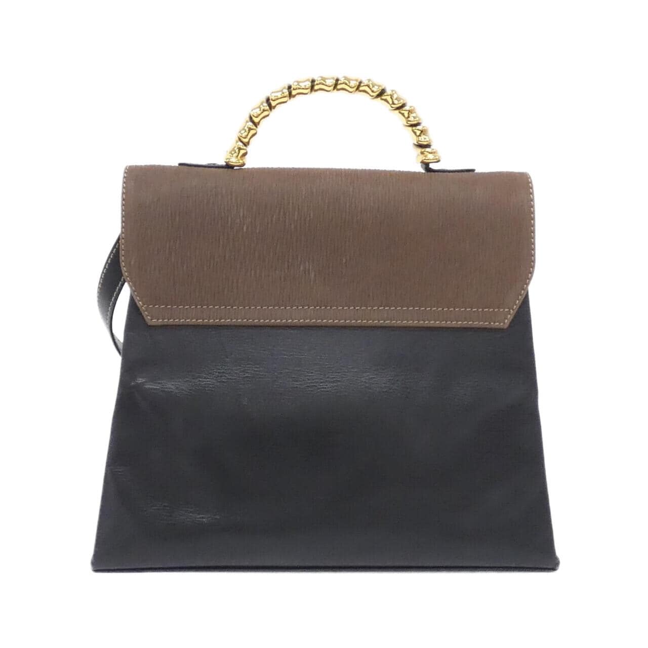 LOEWE 13 76 80 Bag Leather Black Leather Rank B - Thumbnail 2