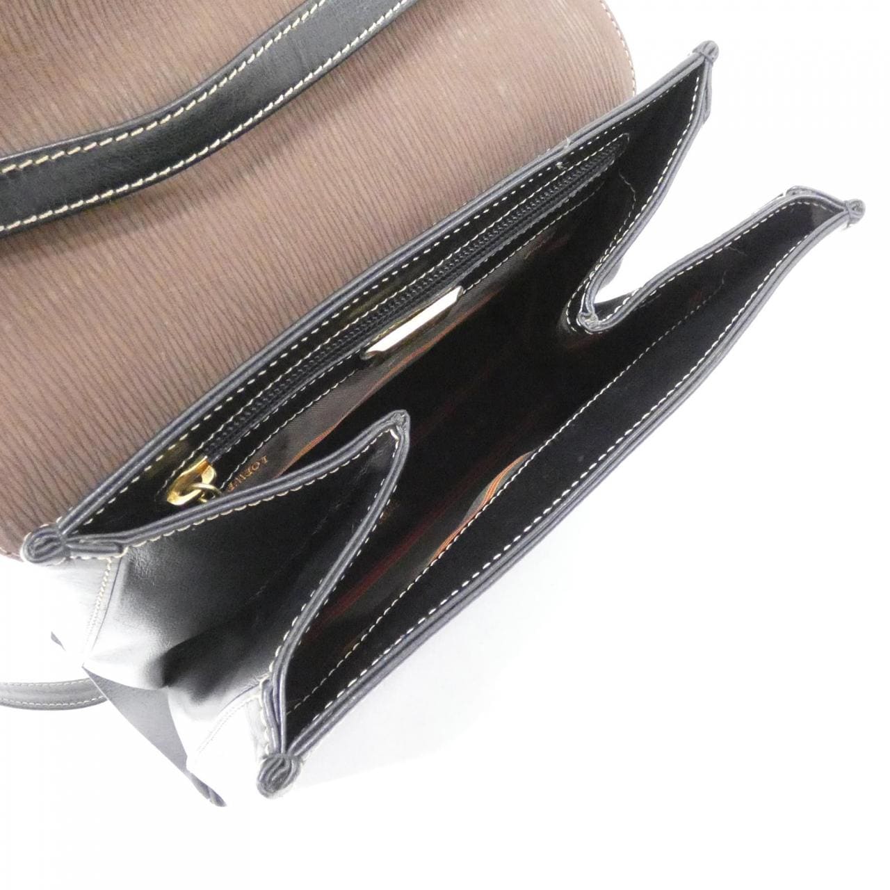 LOEWE 13 76 80 Bag Leather Black Leather Rank B - Thumbnail 9