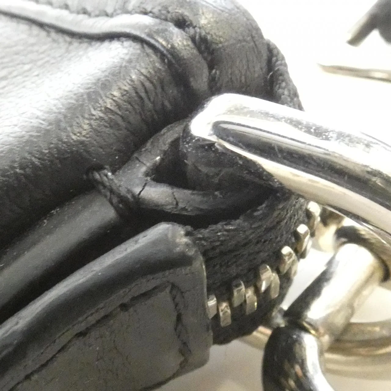 LOEWE Shoulder Leather 黑色 皮革 中古品B - 縮圖 6