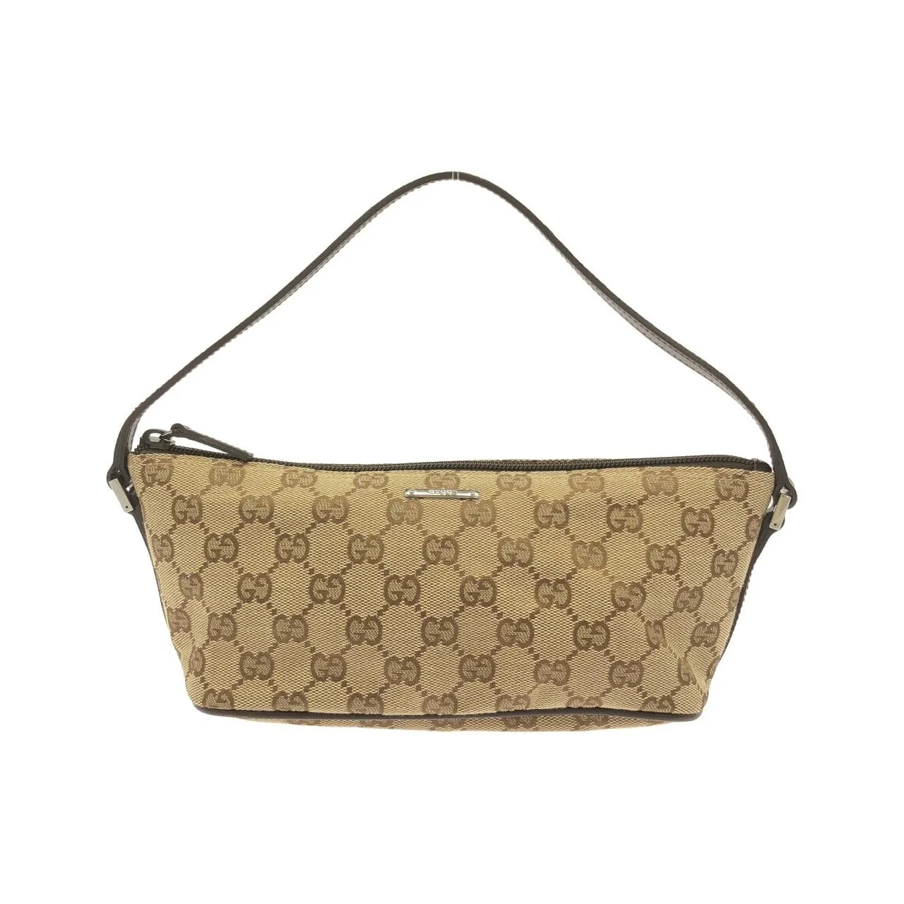 GUCCI 07198 Handbag Canvas Beige