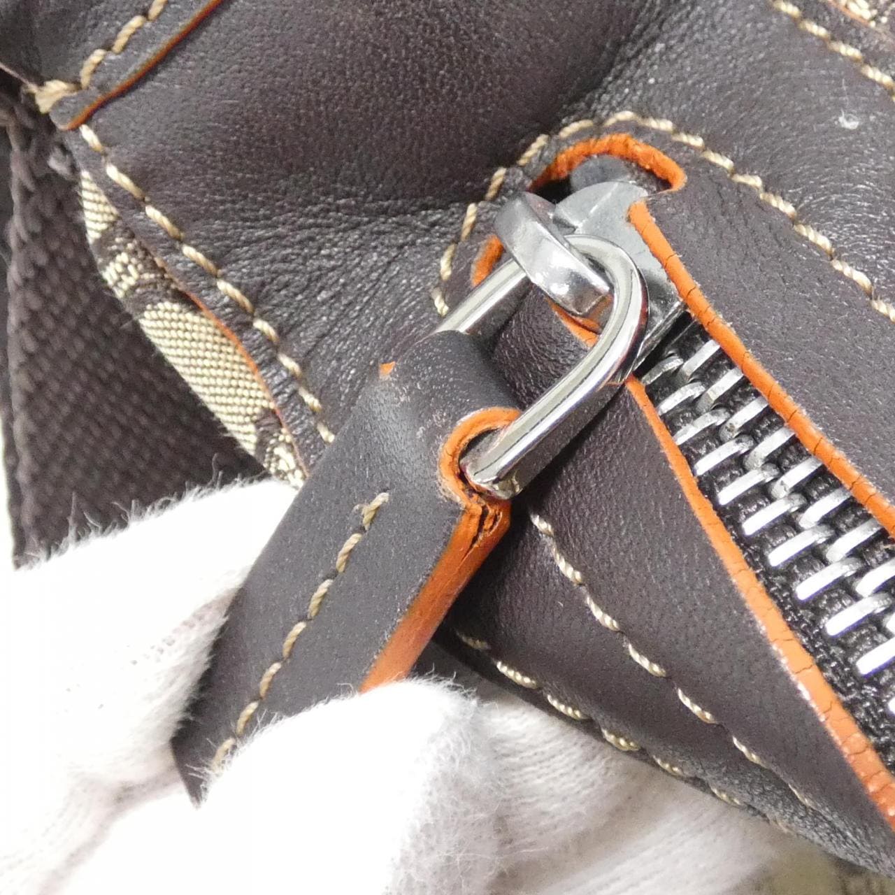 CELINE Shoulder Bag Canvas 米色 帆布 中古品A - 縮圖 7