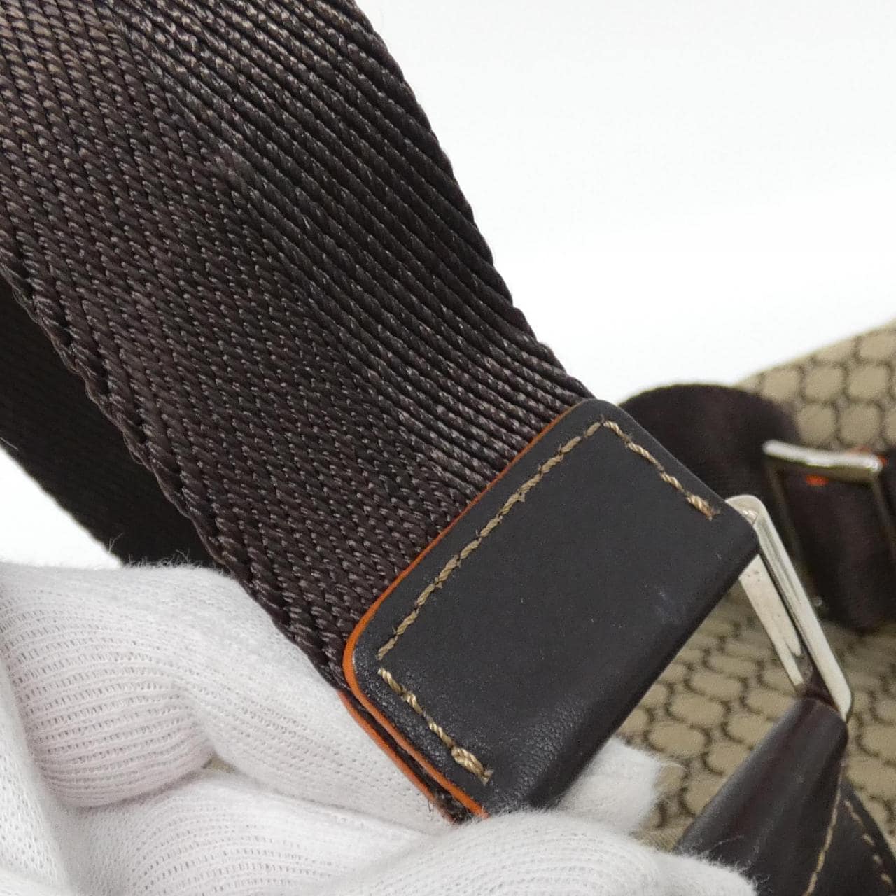 CELINE Shoulder Bag Canvas 米色 帆布 中古品A - 縮圖 8