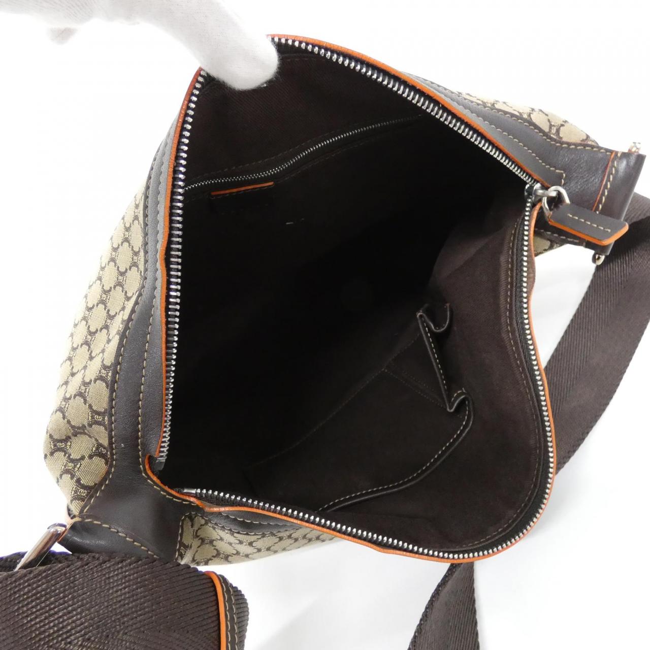 CELINE Shoulder Bag Canvas 米色 帆布 中古品A - 縮圖 9