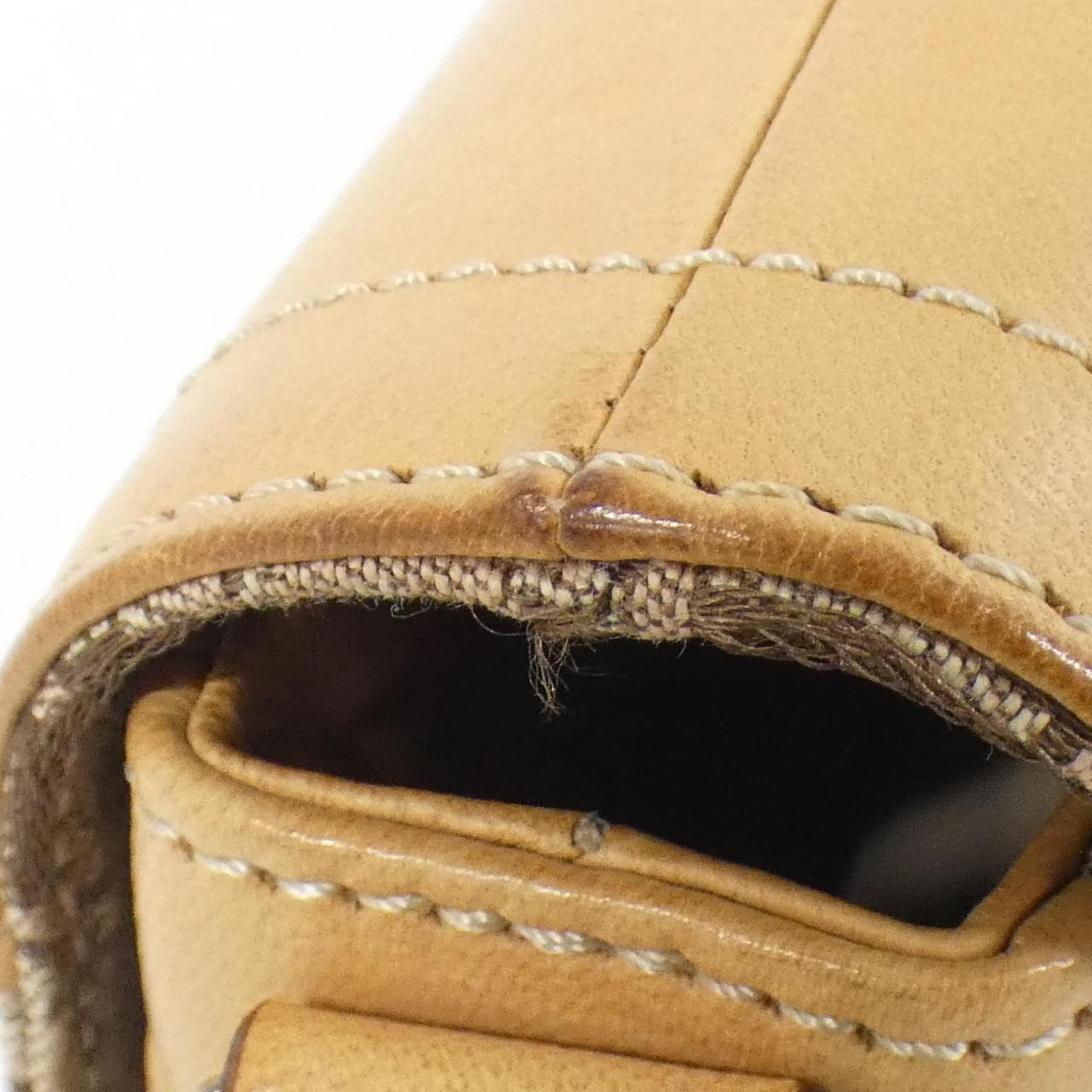 DIOR Shoulder Bag Canvas Beige Canvas Rank B - Thumbnail 7