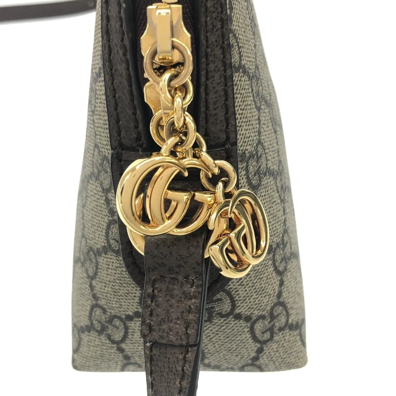 GUCCI 499621 K05NG Shoulder Canvas 黑色 帆布 中古品A - 縮圖 7